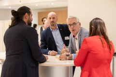 ZUERICH, 21. OKTOBER 2024 - ZUERCHER GENERALAGENTEN VERBAND ZGAV: Event des Zuercher Generalgenten Verbandes im Zurich Development Center ZDC an der Keltenstrasse 48 in Zuerich. Panel mit Erich Marte (Allianz), Thomas Steiger (Zurich), Herbert Goll (AXA), Daniel Gatti (SwissLife), Ralph Jeitzinger und Moderator Hans-Peter Nehmer (Allianz). Thema: Entschaedigungsmodelle im Aussendienst auf dem Pruefstand - Wohin geht die Reise? Auftrag: Anup Nastik, Allianz-Suisse Zuerich. 

ths/Photo by: THOMI STUDHALTER